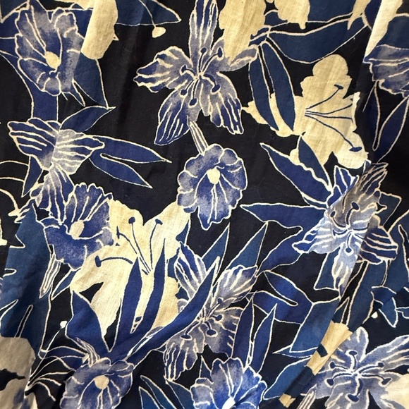 Lauren Ralph Lauren Floral Cotton Voile Dress blue long sleeve 31916 - Picture 13 of 15